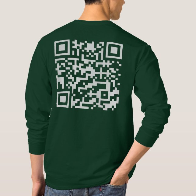 Camiseta Funny QR Presidente Trump 45/47 Trump Dancing Code (Verso)