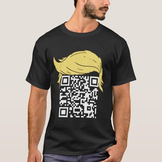 Camiseta Funny Qr Presidente Trump Dance Code 2 (Frente)