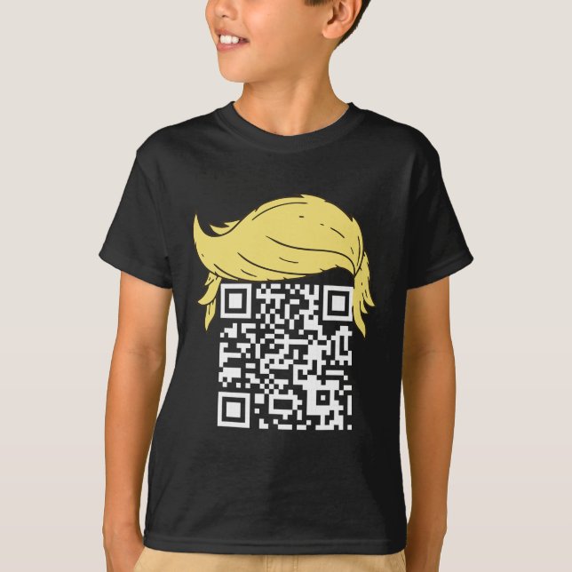 Camiseta Funny Qr Presidente Trump Dance Code 2 (Frente)