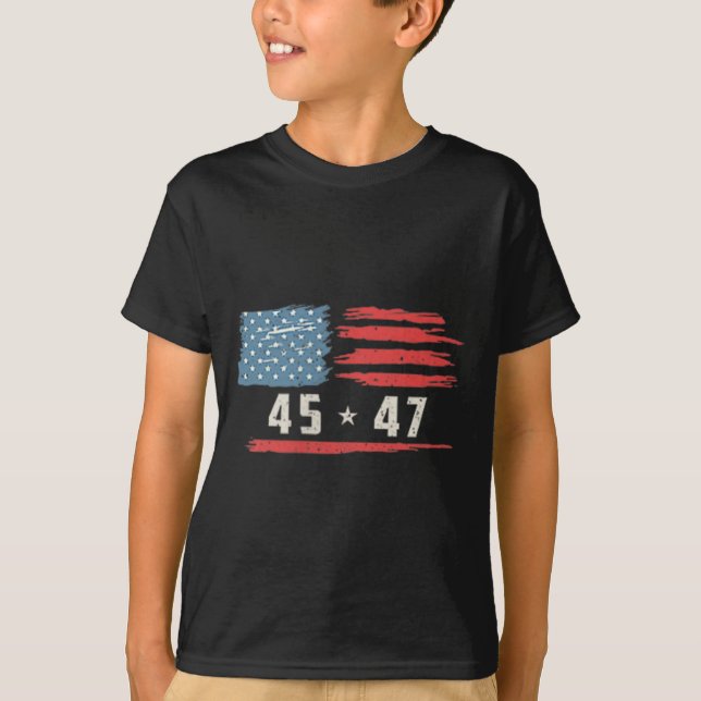 Camiseta Funny Qr Presidente Trump Dance Code 2 Lado (Frente)