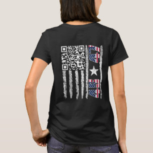 Camiseta Funny QR Presidente Trump Dance Code EUA