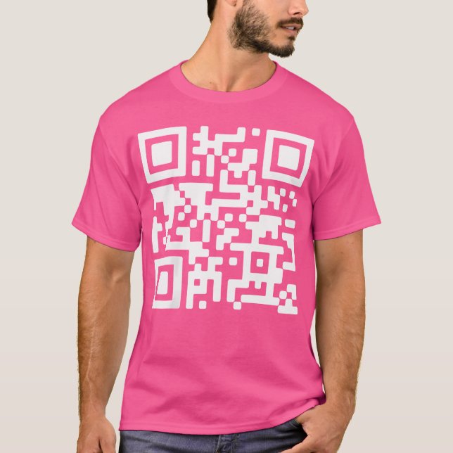Camiseta Funny Qr Presidente Trump Dance Code (Nas Costas) (Frente)