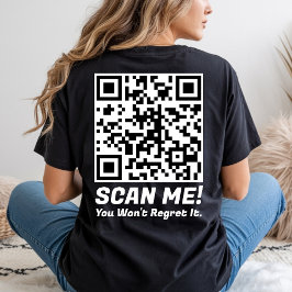 Camiseta Funny QR Scan Me! Funny Regret Joke