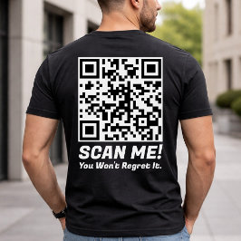 Camiseta Funny QR Scan Me! Funny Regret Joke