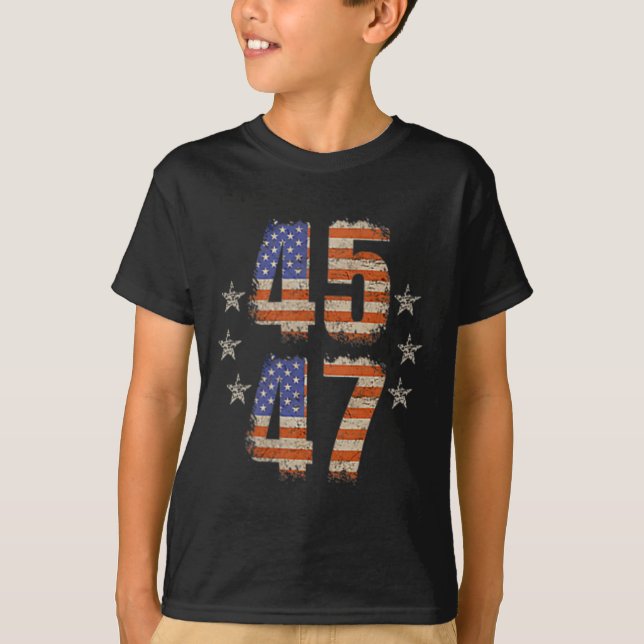 Camiseta Funny Qr Trump 45 47 Trump Dancing Code Pocket (Frente)