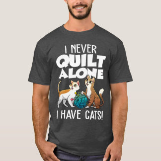 Camiseta Funny Quilting Art for Men Women Cat Quilt Sewing 