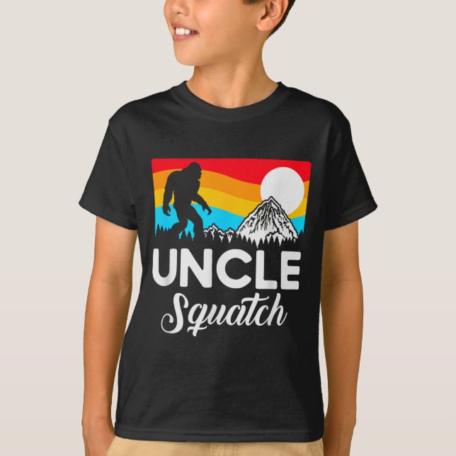 Camiseta Funny Quote Uncle Bigfoot Squatch  (Frente)