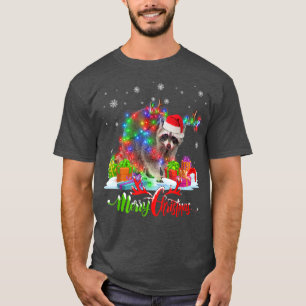 Camiseta Funny Raccoon Animal Merry Christmas Party Family