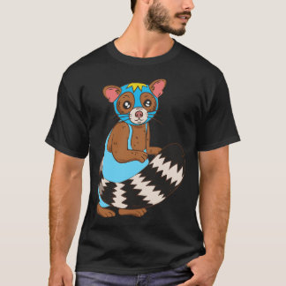 Camiseta Funny Raccoon Luchador Wrestler
