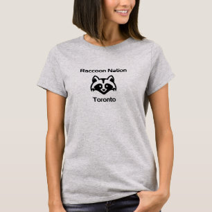 Camiseta Funny Raccoon Nation Toronto Light-Monotone