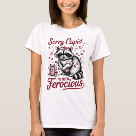 Camiseta Funny Raccoon Valentine