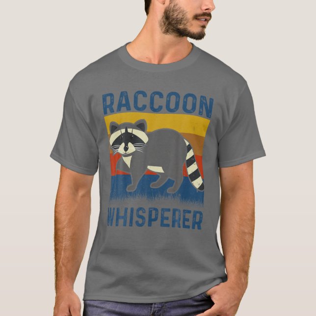 Camiseta Funny Raccoon Whisperer (Frente)