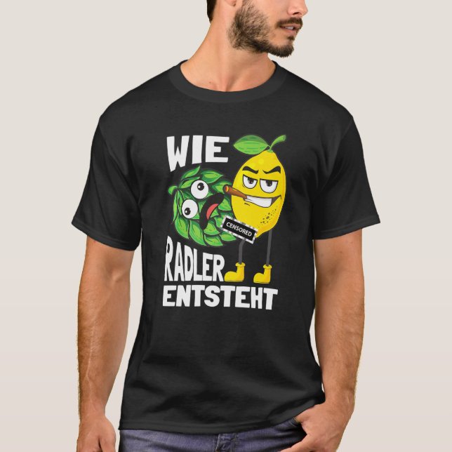 Camiseta Funny Radler Beer Drinker Dizendo Wireler (Frente)