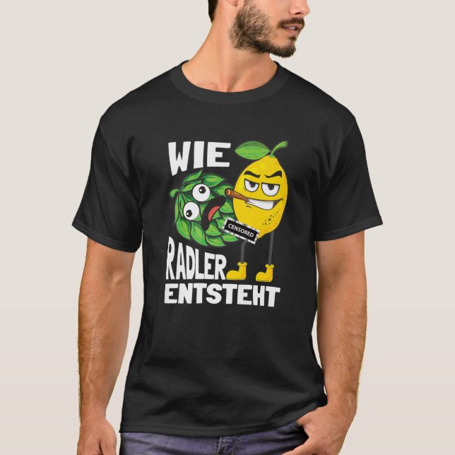 Camiseta Funny Radler Beer Drinker Dizendo Wireler (Frente)