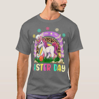 Camiseta Funny Rainbow Cute Unicorte Veste Bunny Ear Happy 