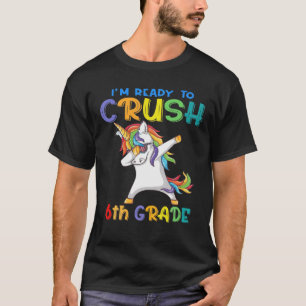 Camiseta Funny Rainbow Unicorn 6 Grau Colorida De Volta A S
