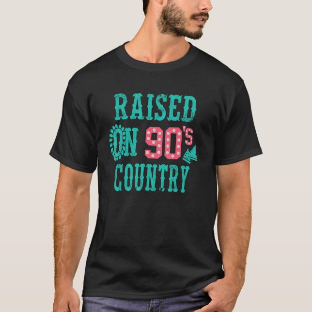 Camiseta Funny Raised On 90s Country Apparel (Frente)