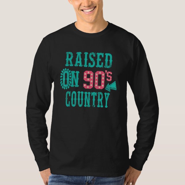 Camiseta Funny Raised On 90s Country Apparel (Frente)