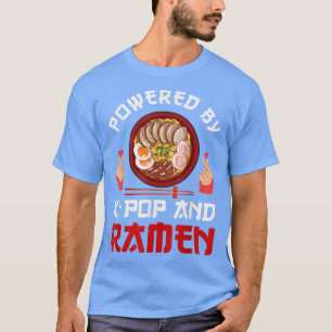 Camiseta Funny Ramen and K-Pop Graphic for Teen Girls 
