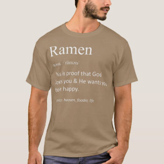 Camiseta Funny Ramen Definição Funny Ramen Pun Foodie