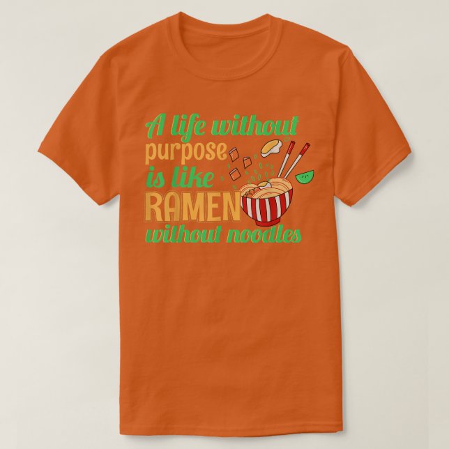 Camiseta Funny Ramen Merch Anime Figurume Manga Ramen (Frente do Design)