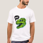 Camiseta Funny RAWR T-Rex Dinosaur T-Shirt - Vibrant Green<br><div class="desc">Unleash your inner predator with this Funny RAWR T-Rex Dinosaur T-Shirt. Featuring a vibrant, detailed green Tyrannosaurus Rex in a classic comic-book pop art style, this shirt is a must-have for dinosaur lovers and fans of whimsical graphic design. The energetic "RAWR!" speech bubble adds a playful touch, making it a...</div>