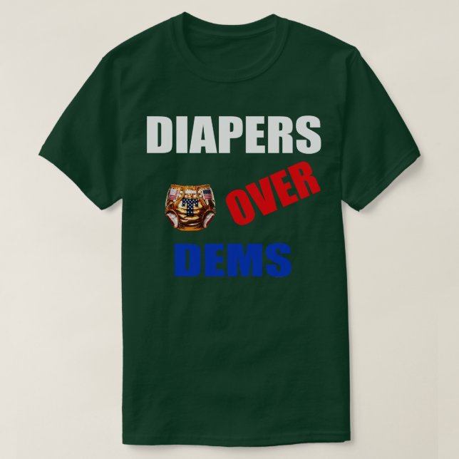 Camiseta Funny Real Men Veste Fralda 2024 (Frente do Design)