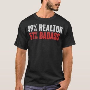 Camiseta Funny Realtor Badass House Retail Imóveis Agen