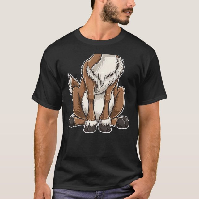 Camiseta Funny Reindeer Adult Kids Men Women Brown Deer Cos (Frente)