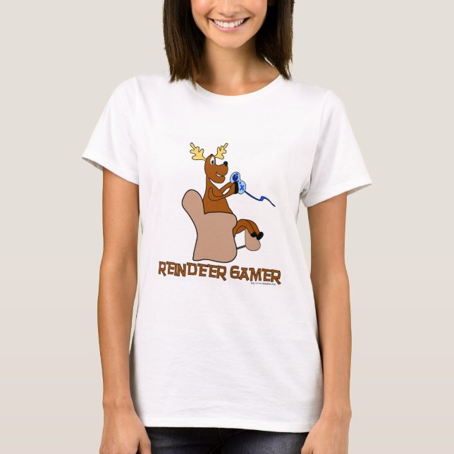 Camiseta Funny Reindeer Gamer (Frente)