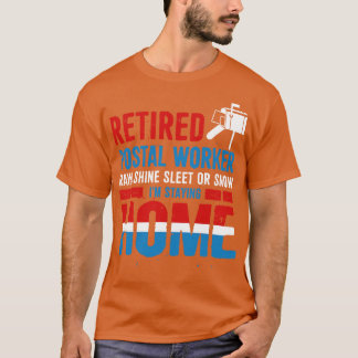 Camiseta Funny Retired Postal Worker Retirement Gif