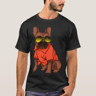 Camiseta Funny Retro 90s Francês Bulldog Dog Lover Gift