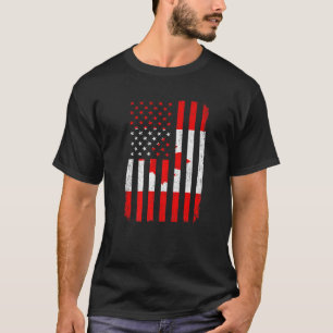 Camiseta Funny Retro Canada Flag America Flag Jersey Men Wo