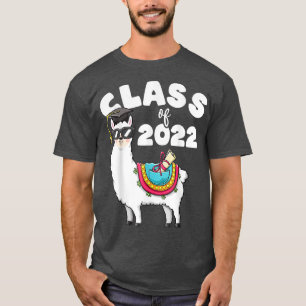 Camiseta Funny Retro Class Of 2022 Llama Alpaca Cap Senior