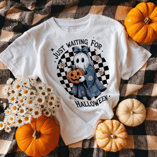 Camiseta Funny Retro Denim Coquette Halloween Ghost
