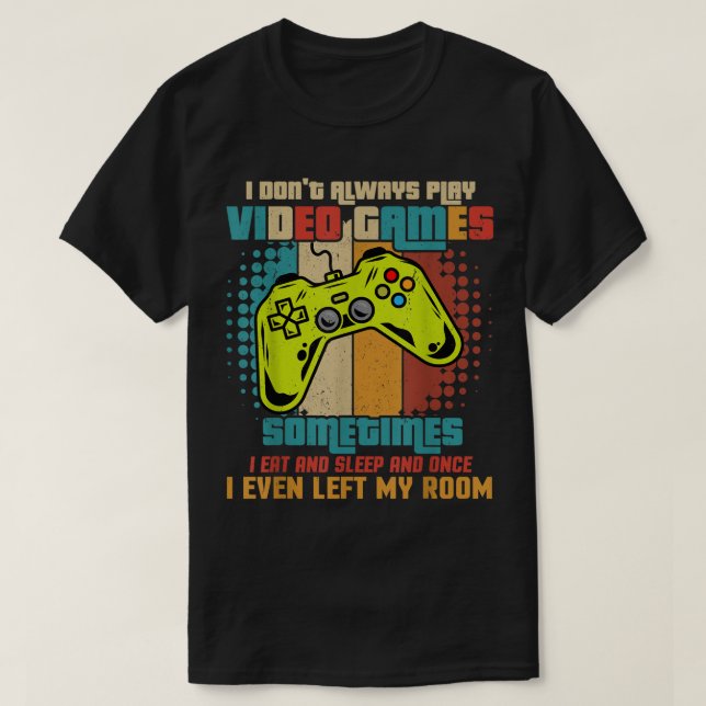 Camiseta Funny Retro Gamer Quote Design (Frente do Design)