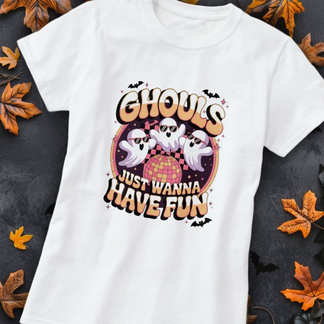 Camiseta Funny Retro Ghost Halloween Pun (Criador carregado)