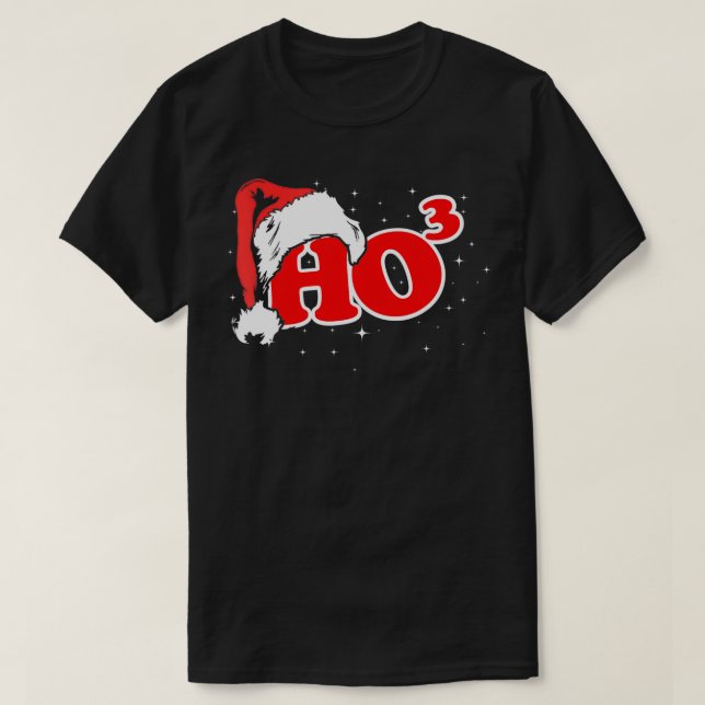 Camiseta Funny, Retro, Ho3, Christmas, Santa Where My Hos A (Frente do Design)