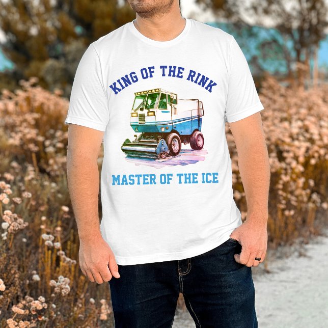 Camiseta Funny Retro Hockey Resurfacer King of the Rink (Criador carregado)