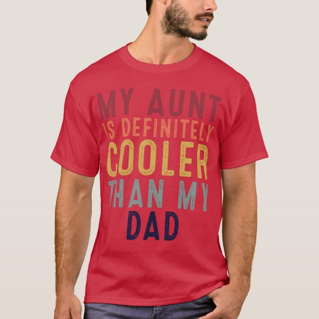 Camiseta Funny Retro Quote Saying My Aunt Is Definitely Coo (Frente)