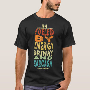 Camiseta Funny Retro Sarcástico Energy Drink Caffeine Lover