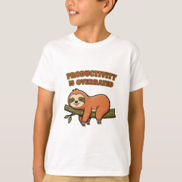 Camiseta Funny Retro Sloth Kids Graphic T-Shirt
