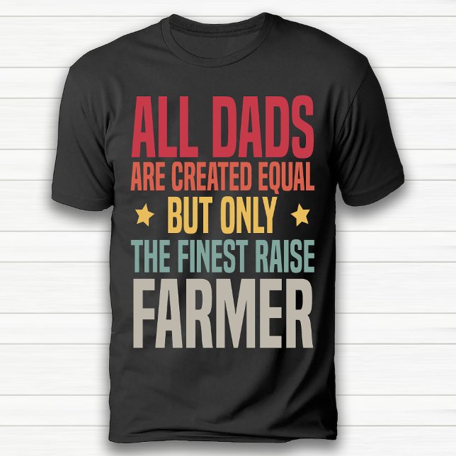 Camiseta Funny Retro Vintage Farmage Pai Agricultura Negra (Funny Retro Vintage Farmer Dad Agriculture Black T-Shirt)