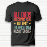 Camiseta Funny Retro Vintage, Professor de Música Preto<br><div class="desc">Esta camiseta apresenta uma curiosa citação retrorativa para professor de música. O melhor presente engraçado para o Pai de Professores de Música.</div>