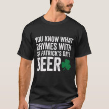 Funny Rhymes With St Patrick's Day Beer Pun