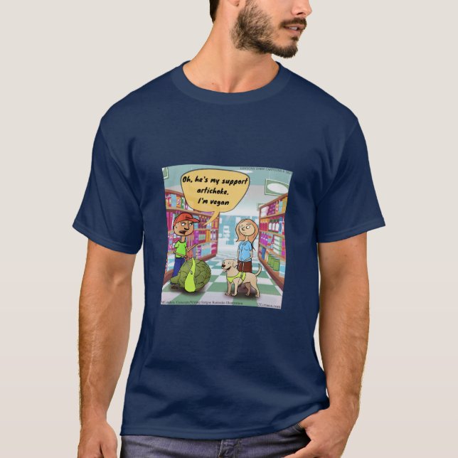 Camiseta Funny Rick London Support Artichoke Comic (Frente)