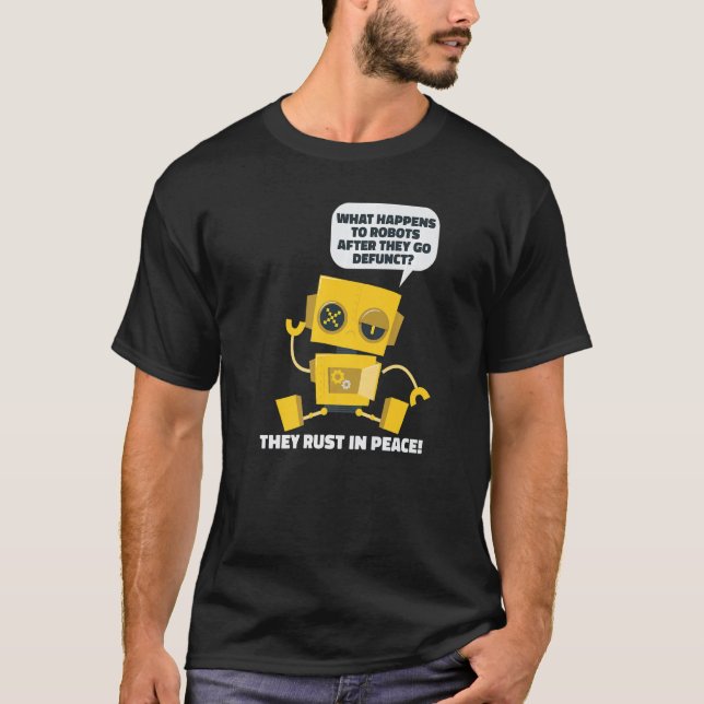 Camiseta Funny Robotics Ai Artificial Intelligence - Robots (Frente)