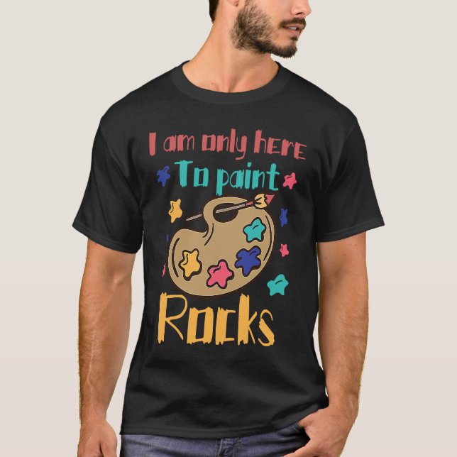 Camiseta Funny Rock Painting Costume Great Rock Painter (Frente)
