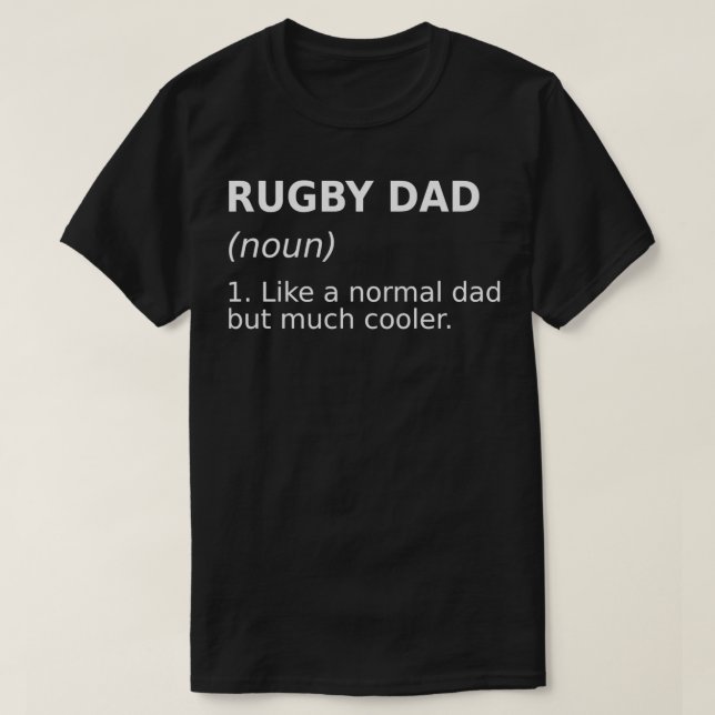 Camiseta Funny Rugby Dad  Perfect Rugby Gift Idea  (Frente do Design)