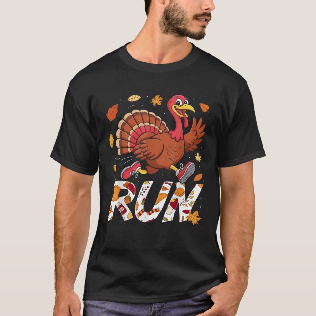 Camiseta Funny Run Running 5k Race Turkey Trot Thankanding (Frente)